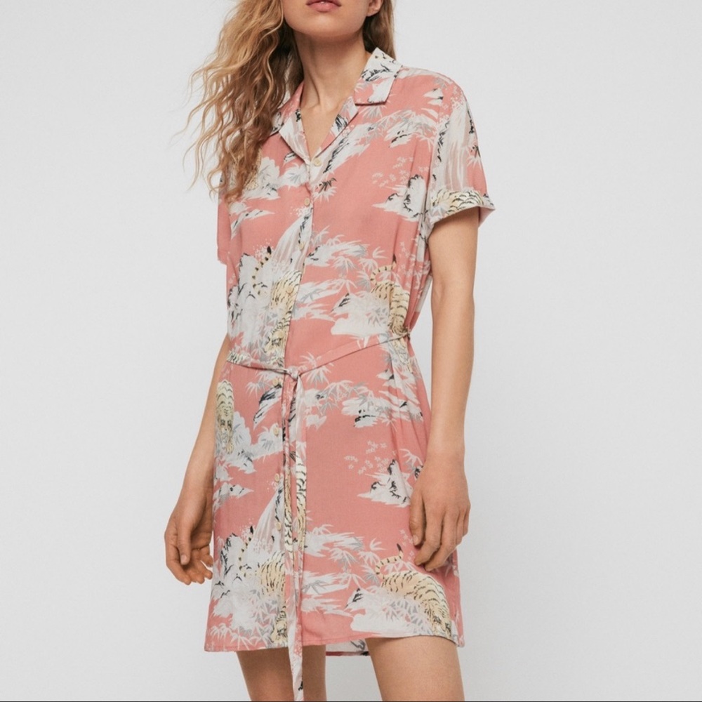 AllSaints Amia Borneo Shirt Dress